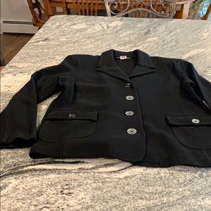 Jones New York boiled wool sweater/blazer